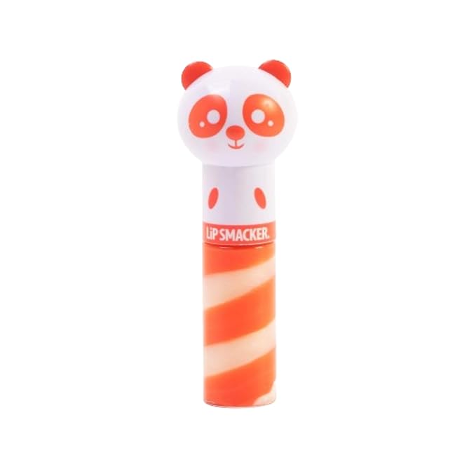 Lip Smacker Lippy Pals Swirls Panda, Flavored Moisturizing & Smoothing Soft Shine Lip Balm, Hydrating & Protecting Fun Tasty Glossy Finish, Cruelty-Free & Vegan - Paws-Itively Peachy-Velvo Beauty