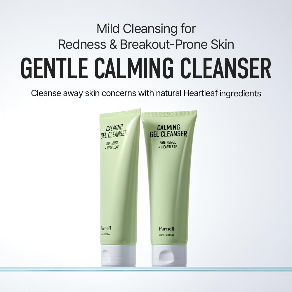 Parnell Panthenol Heartleaf Calming Gel Cleanser | 180ml / 6.08 fl.oz, soothing & moisturizing cleanser, korea skin care, korea beauty-Velvo Beauty