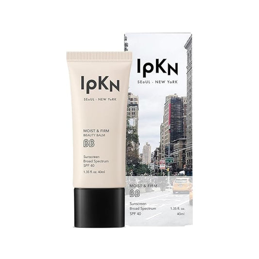 IPKN Moist & Firm BB Cream - Ultra-Hydrating Daily BB Cream with or without SPF40 - Lightweight, Non-Greasy Face Base with Antioxidants for Smooth, Radiant Skin-Velvo Beauty