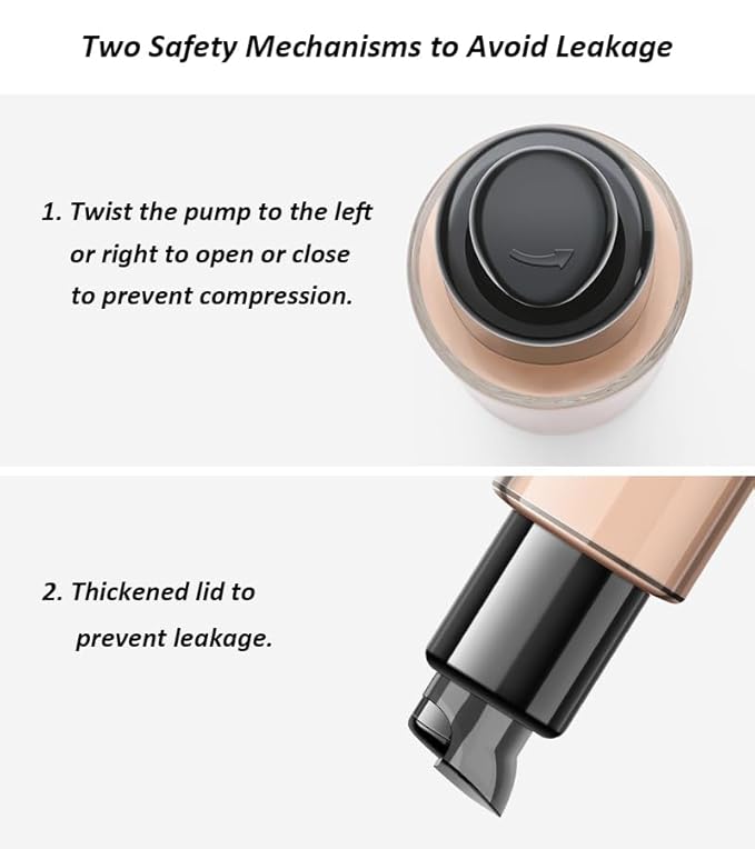 3PCS Black Replacement Foundation Pump Make-Up Cosmetic Liquid Foundation Make-Up Pump for MAC and Estee Lauder Double Wear Foundation (3PCS)-Velvo Beauty