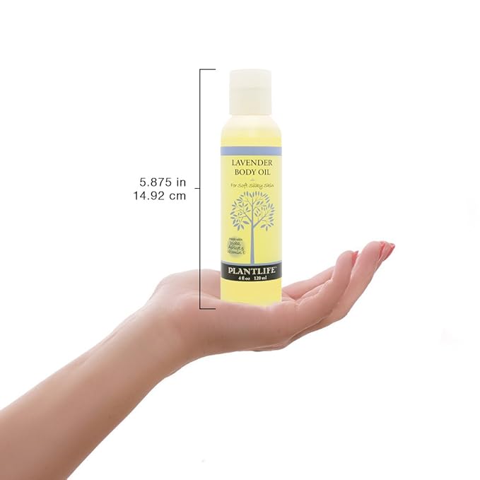Plantlife Lavender Body Oil - Moisturizing Natural Body Oil for All Skin Types - Nourishing Dry Skin and Making It Feel Soft and Silky for Women & Men - Bath, Body & Massage Oil - 4oz-Velvo Beauty