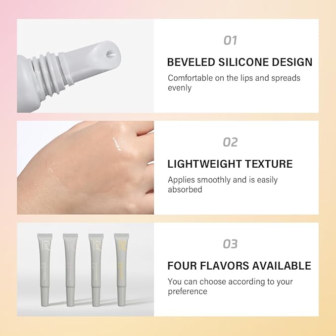 Peptide Lip Treatment Lip Care Gel - Moisturizing Lip Essence Absorption | Nourishing and Hydrating Dry Lips Butter, Organic Plant-Based Balm Lip Oil Essence Lip Gloss Lip Mask (03 Salted Carame)-Velvo Beauty