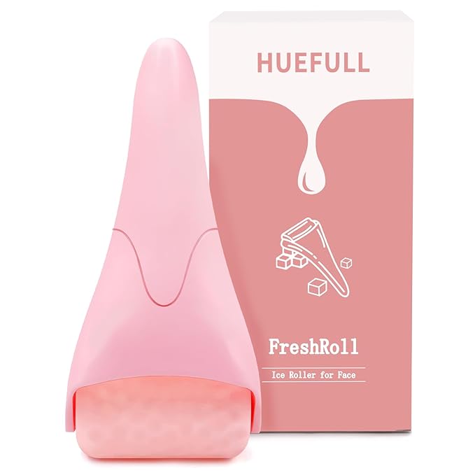 huefull Ice Roller for Face Women, Skin Care Set & Ice Face Roller，Self Care Gifts for Women,Reduces Puffiness and Wrinkle, Facial Massager Tool & Spa Pink Gifts-Velvo Beauty