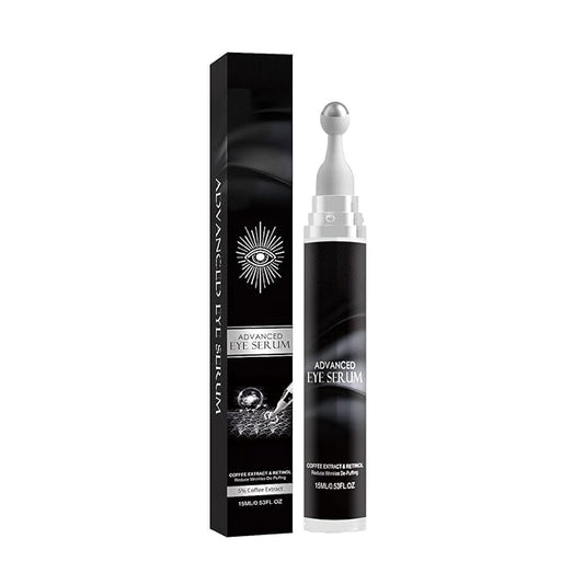 Eye Cream for Puffiness and Bags Under Eyes, Under Eye Cream for Dark Circles, Eye Roller for Puffy Eyes, Caffeine Eye Serum with 360°Massage Ball Reduce Wrinkles and Fine Lines-Velvo Beauty