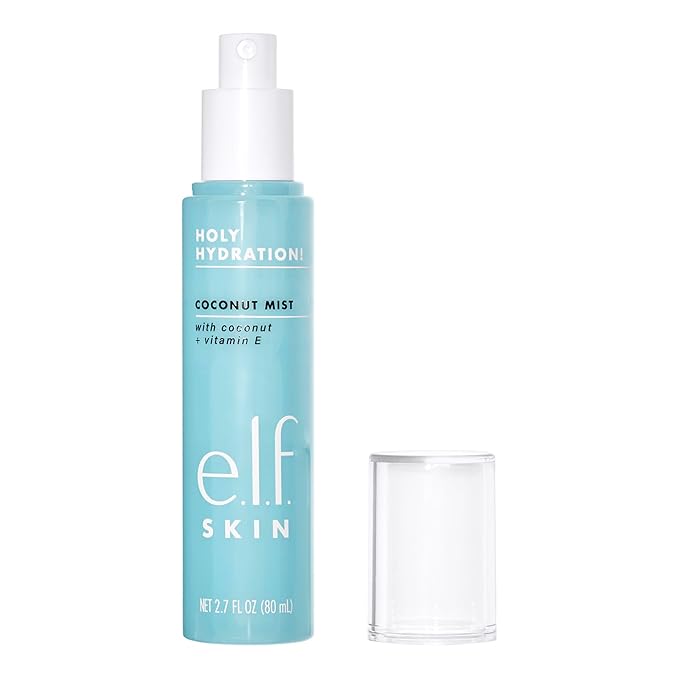 e.l.f. SKIN Holy Hydration! Hydrating Coconut Mist, Refreshes, Soothes & Invigorates Skin, Tropical Scent, 2.7 Fl Oz (Pack of 1)-Velvo Beauty
