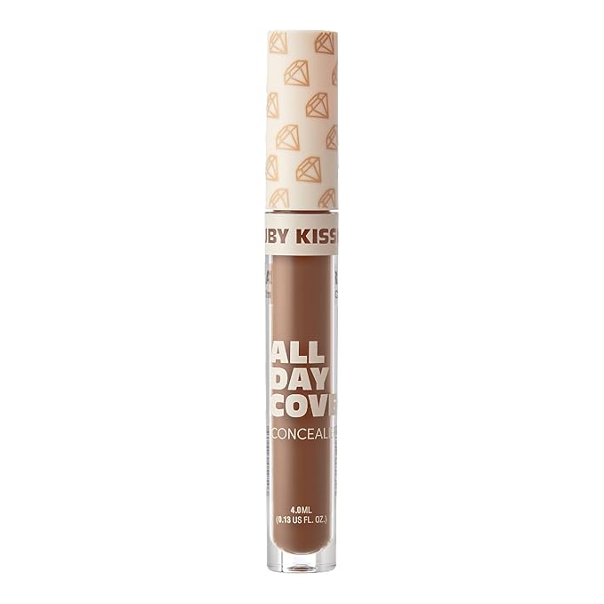 Ruby Kisses All Day Concealer Lightweight Full Coverage Multi-Use Concealer 0.13 Fl Oz (4-3 Chestnut (12))-Velvo Beauty