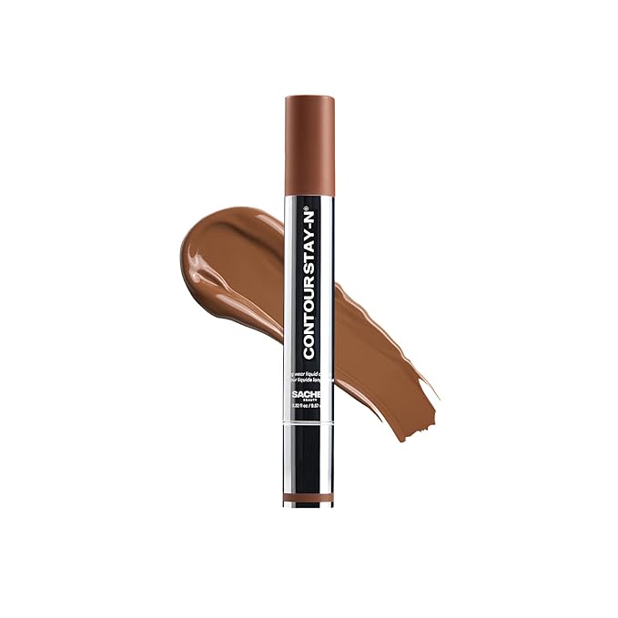 Sacheu Liquid Contour STAY-N Long Wear Cream Contour Makeup — Long Lasting, Blendable, & Lightweight Formula — Vegan & Cruelty-free, Giving Boss-Velvo Beauty