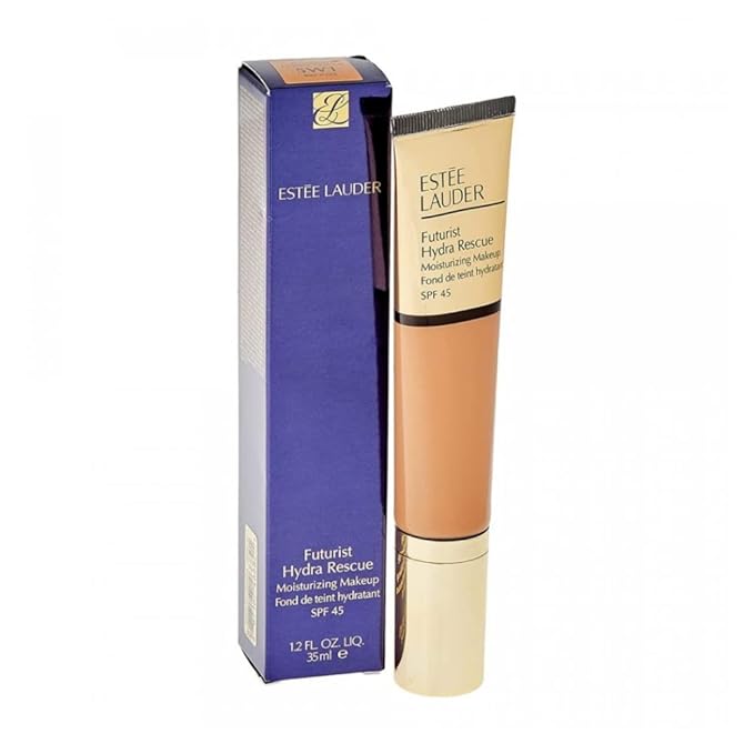 Estée Lauder Futurist Hydra Rescue Moisturizing Foundation SPF 45, 12 Hour Glow, 1.2 oz., 5W1 Bronze-Velvo Beauty