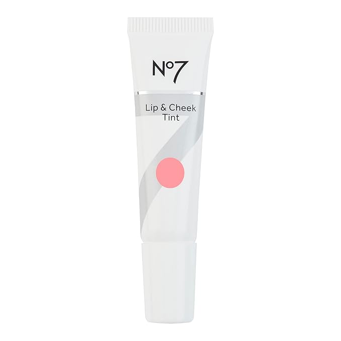 No7 Lip & Cheek Tint - Cherry Blossom - Lightweight Lip and Cheek Stain for Rosy Lips & Natural Face Blush - Multipurpose Makeup for Lips & Cheeks (10ml)-Velvo Beauty