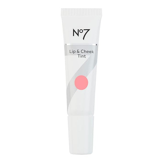 No7 Lip & Cheek Tint - Cherry Blossom - Lightweight Lip and Cheek Stain for Rosy Lips & Natural Face Blush - Multipurpose Makeup for Lips & Cheeks (10ml)-Velvo Beauty