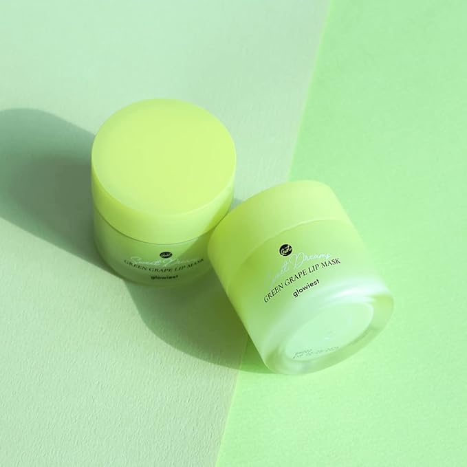 Sweet Dreams Lip Mask: Nourishing, Plumping and Hydrating Lip Balm | Ecofriendly Lip Sleeping Mask | Hyaluronic Acids + Vitamin C + Shea Butter + Antioxidants | Green Grape - 0.7 oz.-Velvo Beauty