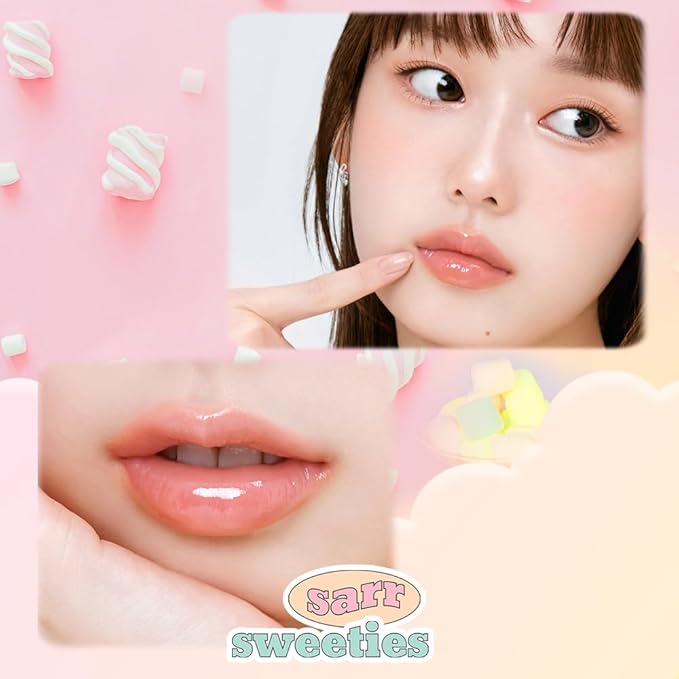 ETUDE Over Glowy Lip Gloss #1 Sweety Cream | Non-Sticky Vegan Lip Tint | Moisturized & Long-lasting Lip Gloss | Daily Tint for Dry Lips, Korean Makeup, K-beauty, Perfect for Gift-Velvo Beauty