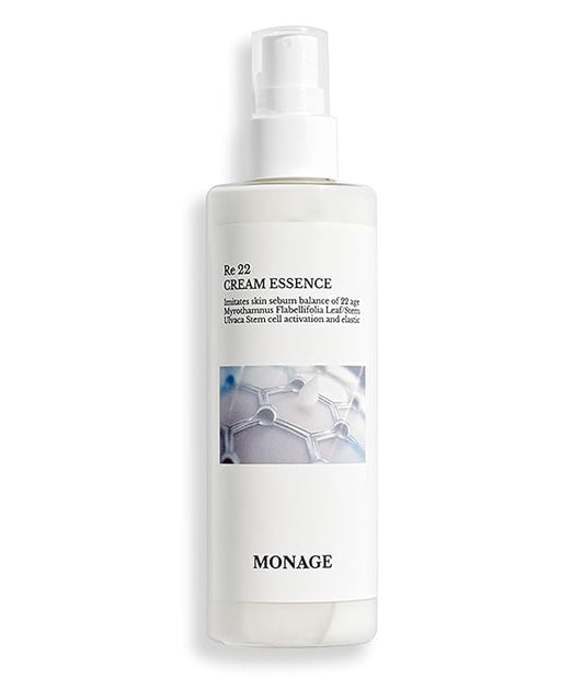 Re 22 Cream Essence – Korean Skin Care All-in-One Hydrating Spray with Resurrection Plant & Sea Lettuce Stem Cells for Youthful, Balanced Skin – Relaxing Gifts, 150ml / 5.07 fl. oz-Velvo Beauty