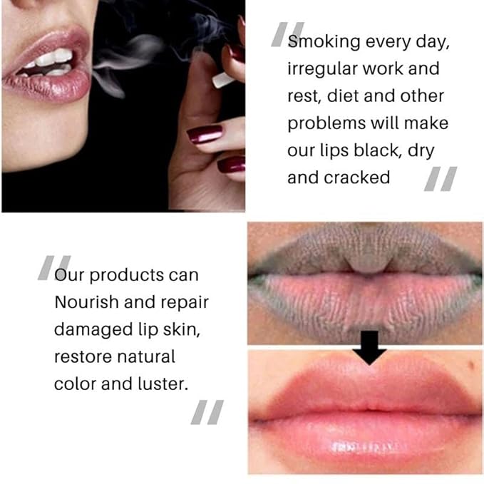 2PC Lip Balm Fade Dark Pigment Whitening Moisturizing Lip Hyaluronic Acid Exfoliating Dead Skin Lightening Lip Care (Green)-Velvo Beauty