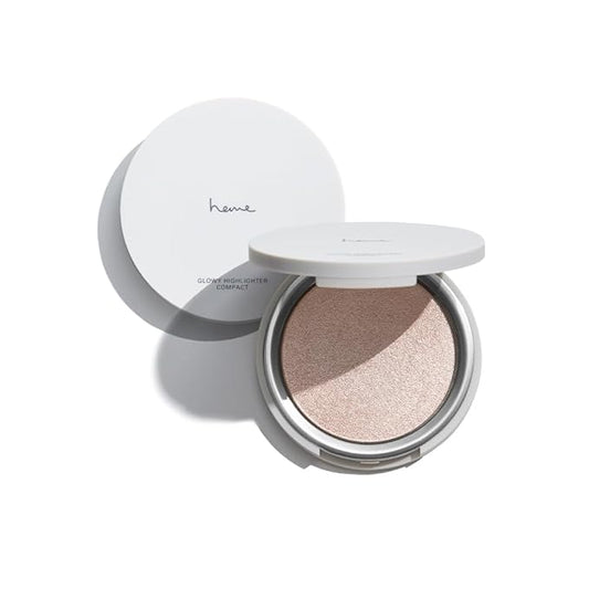 heme Glowy Highlighter Compact 5.5g (01 Rosy Dew)-Velvo Beauty