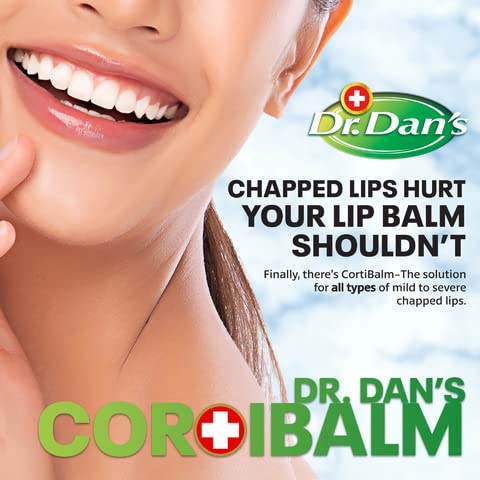 Dr. Dan's Cortibalm-2 Pack- for Dry Cracked Lips - Healing Lip Balm for Severely Chapped Lips - Designed for Men, Women and Children-Velvo Beauty