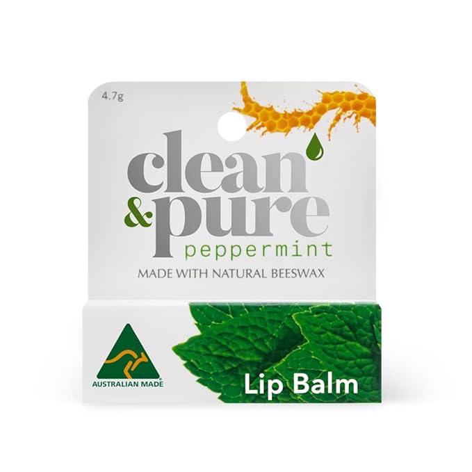 Lip Balm, 2-Pack (Peppermint) | Manuka Honey Beauty Products | Lip Care Set With 100% All Natural Beeswax and Vitamin E Oil | Flavored Lip Balm for Dry, Chapped Lips-Velvo Beauty
