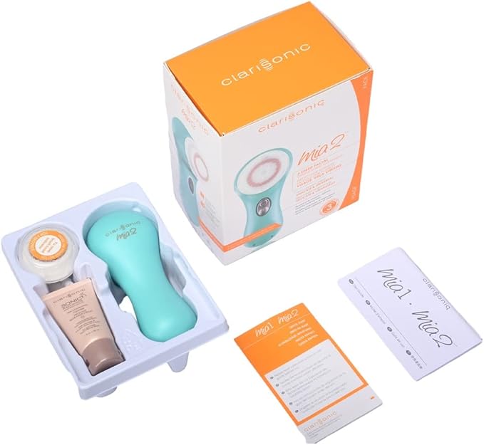 Clarisonic Mia 2, Sonic Facial Cleansing Brush System, Sea Breeze-Velvo Beauty