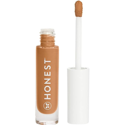 Honest Beauty Fresh Flex Concealer with Niacinamide + Vitamin E + Hyaluronic Acid | Vegan + Cruelty free | Maple, 0.17 fl oz-Velvo Beauty