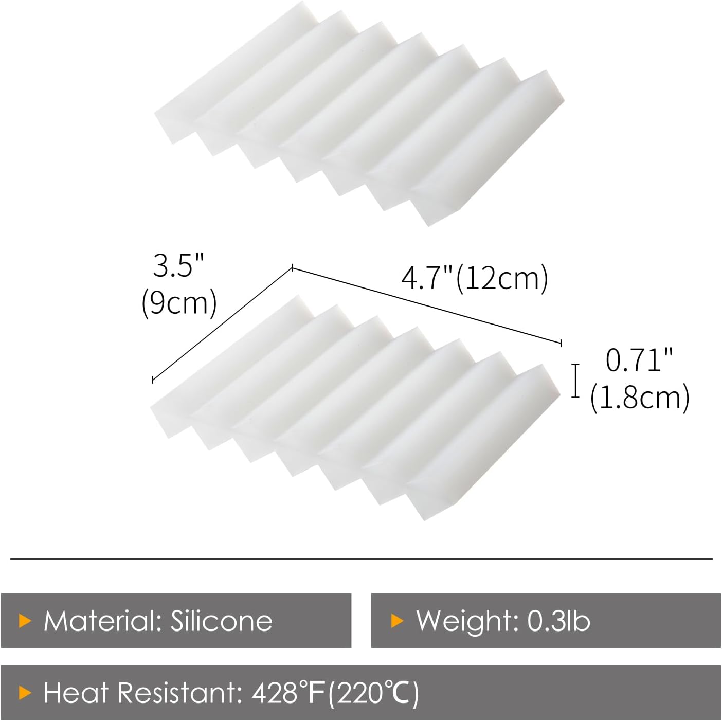 SHIMOYAMA Paint Brushes Holders, 2 Pack, Zigzag Soap Dish, Soap Holder for Watercolor Paintbrush, Bathroom, White-Velvo Beauty