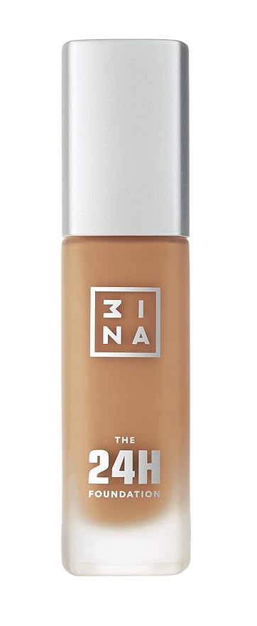 3INA The 24H Foundation 621-24H Long-Wearing Formula - Medium To High Buildable Coverage - Smooth Matte Finish - Expanded Shade Selection - Waterproof, Cruelty Free, Vegan Makeup- 1.01 Oz-Velvo Beauty
