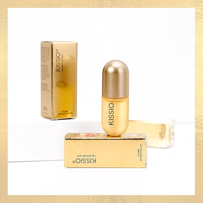 KISSIO Lip Plumper,Day Lip Plumper,Lip Enhancer,Plant Extracts Plumping Lip Serum,Lip Plumping Balm,Moisturizing Clear Lip Gloss for Fuller Lips and Hydrated Beauty Lips 5.5ml (06 Clear)-Velvo Beauty