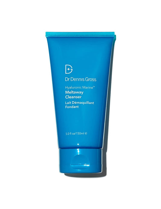 Dr Dennis Gross Hyaluronic Marine Meltaway Cleanser | Oil-Free Hypoallergenic Makeup Removing Cleanser Removes Waterproof Makeup, Dirt, and Oil Without Stripping the Moisture Barrier | 5 oz-Velvo Beauty