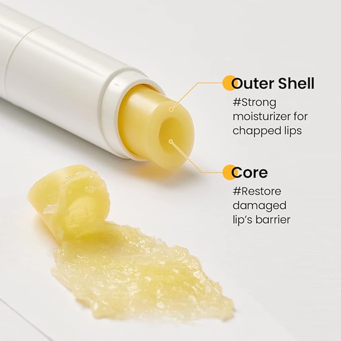 beplain Chamomile Intense Moisturizing Lip balm (0.13oz, 3.6g) | Dual core Lip moisturizer for dry, cracked, sensitive lips | Natural Daily Lip Care-Velvo Beauty