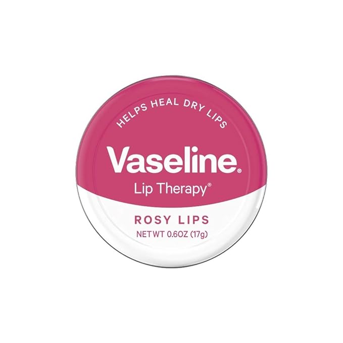 Vaseline Lip Therapy Petroleum Jelly 20g With Rose & Almond Oil Rosy Lips-Velvo Beauty