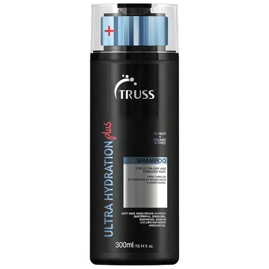 TRUSS Ultra Hydration PLUS Shampoo - For Color and Chemical Treated Hair - Restores Elasticity, Revitalizes, Adds Body & Shine to All Hair Types & Textures-Velvo Beauty