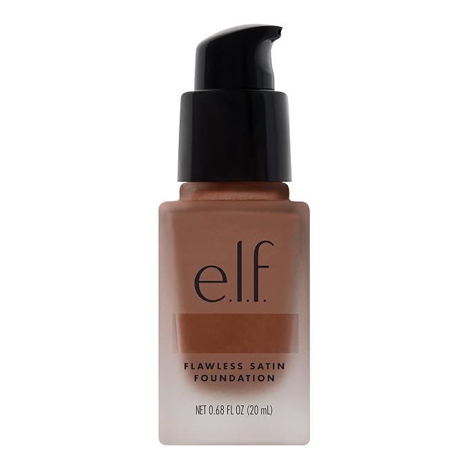 e.l.f. Flawless Finish Foundation, Lightweight & Medium Coverage, Semi-Matte Finish, Spice, 0.68 Fl Oz (20mL)-Velvo Beauty