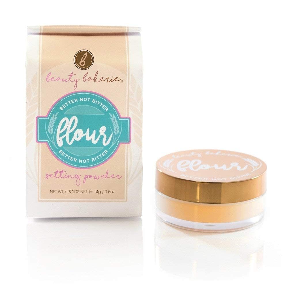 Beauty Bakerie Flour Setting Powder for Foundation, Loose Face Powder Makeup, Perfect for Oily Skin, Long-Lasting Matte Finish, Ideal for Baking and Blurring, 0.5oz, Plantain (Caramel)-Velvo Beauty
