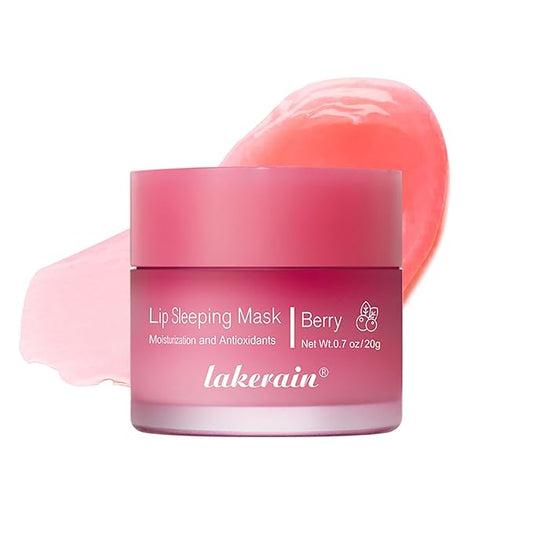 Lip Mask Sleeping,Nourish Hydrate Lip Mask,Lip Oil,Lip Balm, Lip Skin Care,Hydrating, Moisturizing Lip Lines Night Sleep Anti-chapped Lip Cream (Berry)-Velvo Beauty