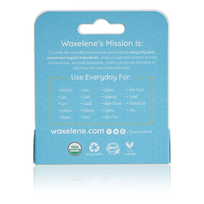 Waxelene Multi-Purpose Ointment, Organic, Lip Tube, Single-Velvo Beauty