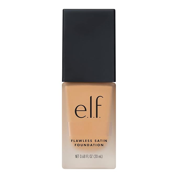 e.l.f. Flawless Finish Foundation, Lightweight & Medium Coverage, Semi-Matte Finish, Toffee, 0.68 Fl Oz (20mL)-Velvo Beauty