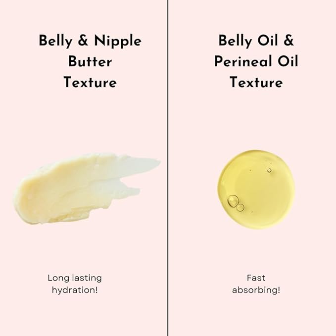 Belly Bundle - Organic Belly Balm and Natural Oil for Pregnancy Stretch Marks and Scars (5 piece set - SM)-Velvo Beauty