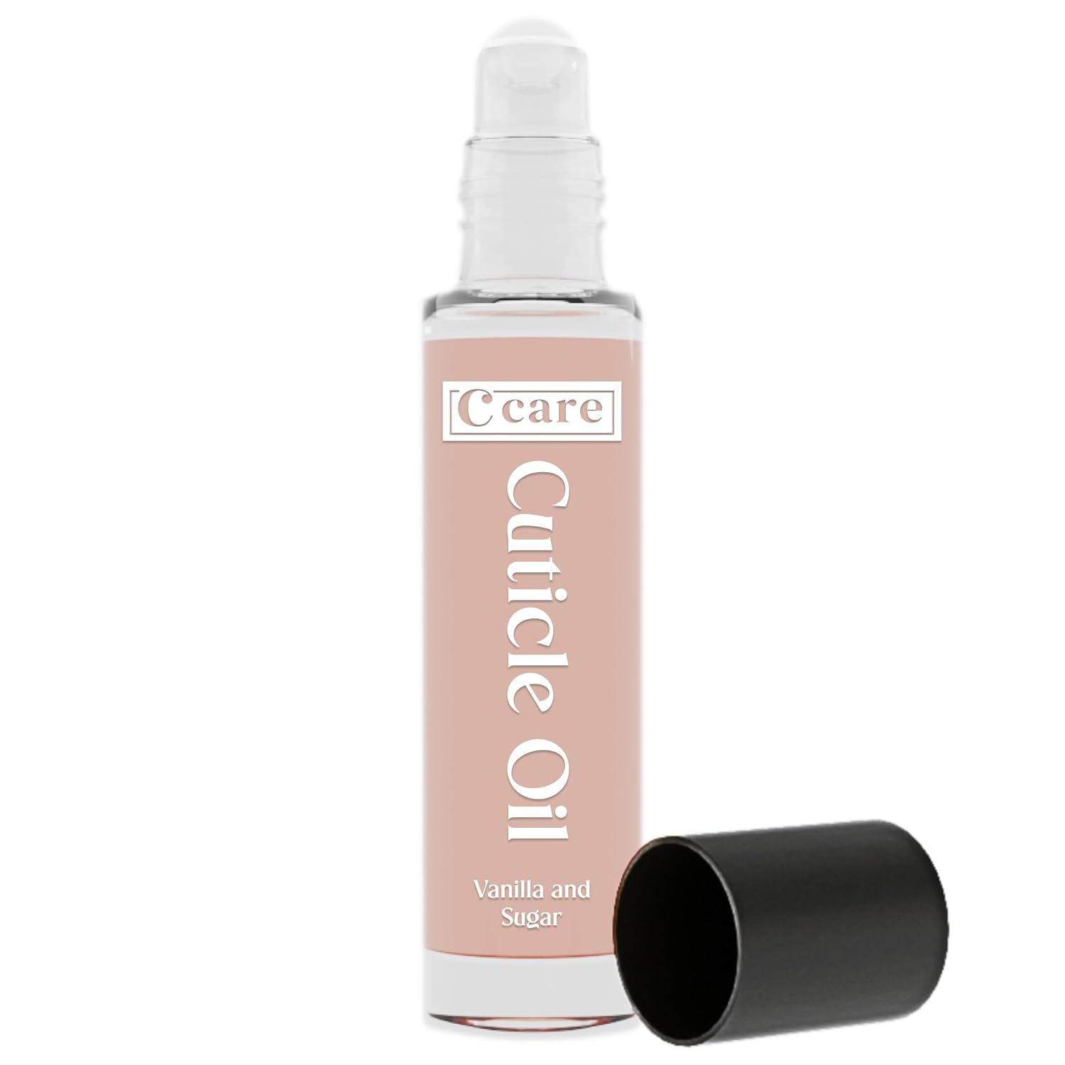 C CARE Vanilla & Sugar Roll-On Cuticle Oil | Natural Revitalizing Hydrating Nail Oil | Repaires Cuticles Overnight | For Damaged Skin And Thin Nails | Paraben Cruelty Free Formula | 10ml-Velvo Beauty