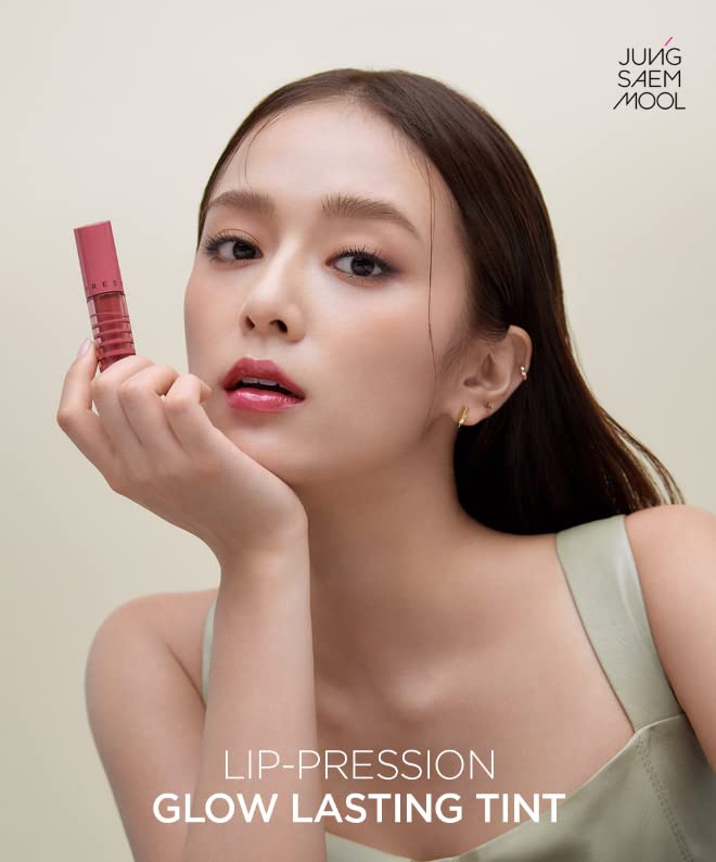 JUNG SAEM MOOL LIP-PRESSION Glow Lasting Tint 0.14 Fl Oz, Water-In-Oil Gloss Tint for Hydrated, Plump Lips, Non-Sticky Comfortable Fit for Radiant Lip Stain, Korean Lip Makeup (More Deep Plum)-Velvo Beauty