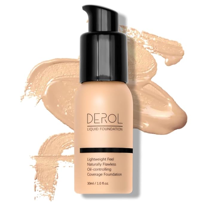 Foundation Full Coverage Liquid Foundation Cream - Lightweight Concealer - Suitable for All Skin Types (ivory white 02)-Velvo Beauty