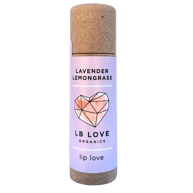 Plastic Free Lip Love | Jumbo Organic Lip Balm | Organic Beeswax and Plant Based | Zero Waste Natural Lip Balm (Lavender Lemongrass)-Velvo Beauty