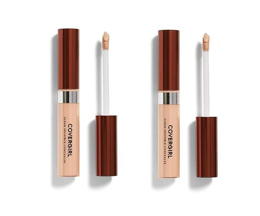 COVERGIRL Clean Invisible Concealer, Light 125, 0.32 Fl Oz, 2 Count-Velvo Beauty