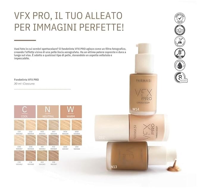 Farmasi Foundation Cream VFX Pro - C16-Velvo Beauty