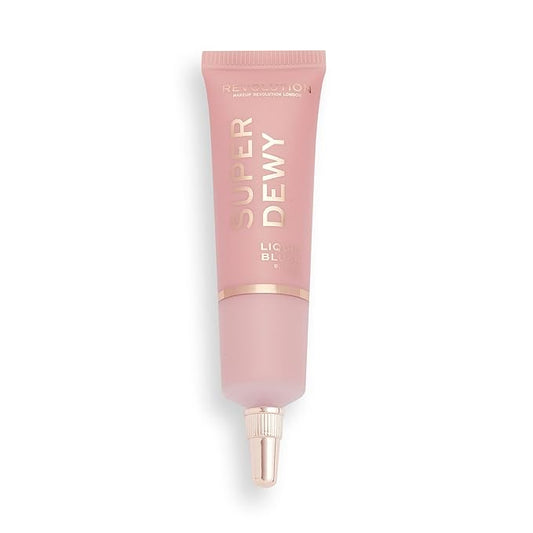 Makeup Revolution Superdewy Liquid Blush, Lightweight Buildable & Blendable Blusher for Cheeks, Ultra Pigmented, Vegan & Cruelty Free, Blushing In Love, 0.5fl.oz-Velvo Beauty