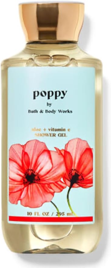 Bath & Body Works - 3 Piece Bundle - Spray - Body Cream - Shower Gel - Full Size and Gift Bag HELLO GORGEOUS (Poppy)-Velvo Beauty