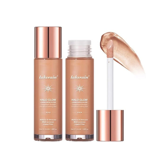 Halo Glow Liquid Face Filter, Complexion Booster For A Glowing, Soft-Focus Look, Infused With Hyaluronic Acid, Vegan & Cruelty-Free 1.06 OZ/31.5ml -04-Velvo Beauty