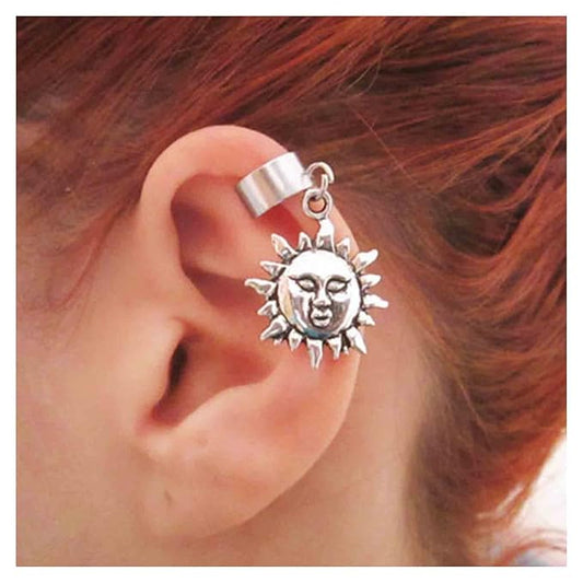 Vintage Elephant Ear Cuff Earrings Non Pierced Cuff Earrings Helix Clip Cuff Earrings Silver Cartilage Earrings Jewelry for Women and Girls-Velvo Beauty