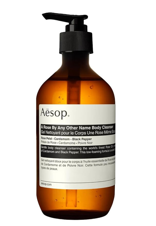 Aesop A Rose By Any Other Name Body Cleanser | Gentle Body Cleanser with Rose Petal Oil & Skin-Softening Botanicals | 16.9 oz / 500mL-Velvo Beauty