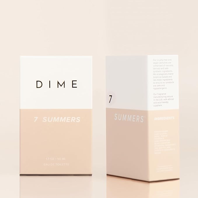 Dime Beauty 7 Summers Perfume for Women, 1.7 oz / 50 ml - Sweet Floral Scent, Clean Fragrance Eau de Toilette, Hypoallergenic-Velvo Beauty