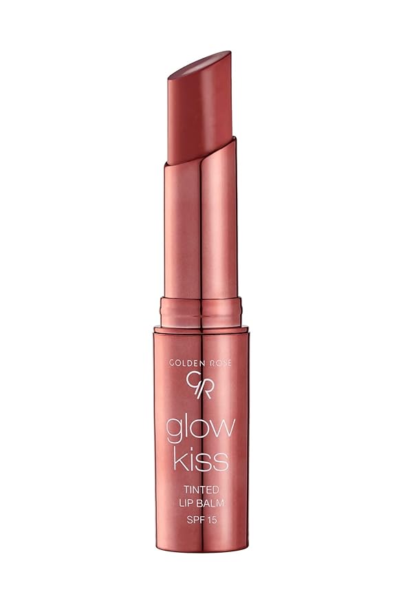 Golden Rose Cosmetics Glow Kiss Tinted Lip Balm with SPF15, Vegan Formula (Vanilla Latte)-Velvo Beauty