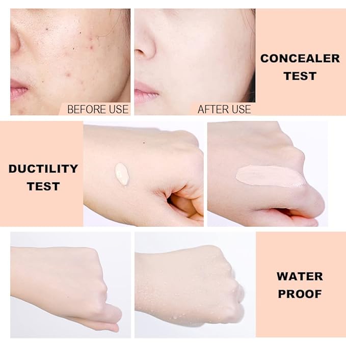 2 Pack Liquid Foundation Cream for Face Makeup,Durable Full Coverage Matte Concealer Make Up,Oil Control & Waterproof Base Primer -1+1 Fl.Oz-BEIGE 4#-Velvo Beauty